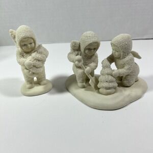 snowbabies Dept 56 Lenox We'll Plant The‎ Stary Pine Tree Shovel Planting Angel
